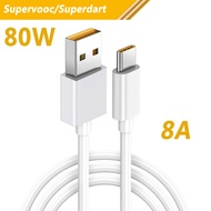 Oppo 80W 65W Supervooc Cable Reno 7 Pro 5G 6 5 4 3 Find X3 X2 X N F19 A74 Vooc Fast Charging Kabel U