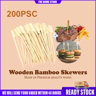 [200pcs] Burger Skewers Kebab stick Skewer/Wooden Bamboo Skewers Stylish Barbeque