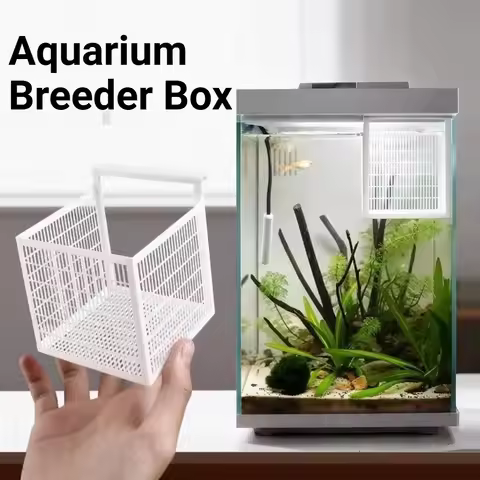 Hangable Guppy Breeding Box Ventilated PLA Fish Breeding Box Permeable Rectangular Fish Tank Isolati