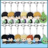 Mob Psycho 100 Keychain Anime Keyring Acrylic Cute Bag Pendant Cartoon Kageyama Shigeo Ekubo Key Cha