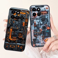 For Honor X7C Case ALT-LX2 ALT-NX1 Silicone Cover Cool Cartoon Matel Tiger Soft Lens Protective Shel