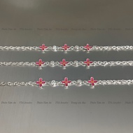 Lắc tay Bạc hình Bông Hoa - Lắc tay bé gái bạn gái xinh xắn 15cm - Quà tặng sinh nhật - TTA.L237