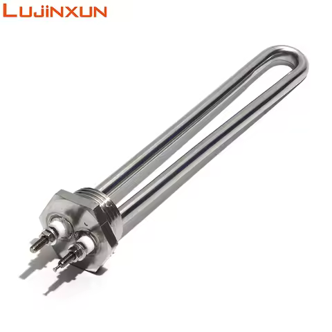 LUJINXUN 12V 24V Solar Resistance U Type Water Heating Element DN25/1 inch 32mm BSP Threaded Electri