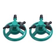 Large Yard Irrigation Sprinkler Rotating Sprinkler 3-arm 360° Rotating Lawn Sprinkler – Adjustable G