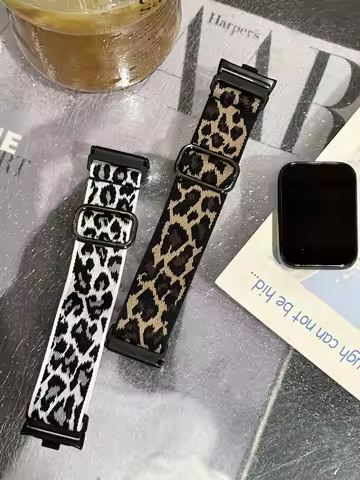 Nylon Silicone Leopard Band For Xiaomi Watch Watch S4 S3 S2 S1 Active Pro/Color 2/Color Sport Editio
