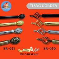 Sanshan SR-051 and SR-050 Curtain Iron Poles Full Set Rail + Bracket