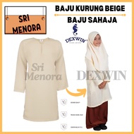 BAJU SEKOLAH BEIGE / BAJU SEKOLAH MRSM / BAJU PENGAWAS MRSM BEIGE DEXWIN