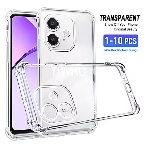 1-10pcs Shockproof Phone Case for Oppo A60 A40 A80 A40M 4G 5G A 60 40M 80 Soft TPU Clear Transparent