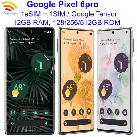 Google Pixel 6 Pro 5G 6.71" 12GB RAM 128/256/512GB ROM NFC Google Tensor Original Unlocked 6Pro Andr