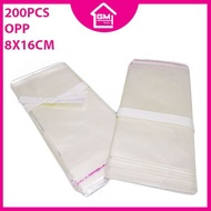 ◎┇[GMRACK] 8X16 SELF ADHESIVE OPP TRANSPARENT PLASTIC BAG