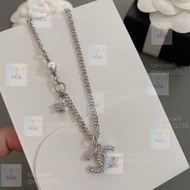 ⭐𝑪𝒉𝒂𝒏𝒆𝒍 香奈兒 滿鑽雙C+星星+珍珠 項鏈 頸鏈 請認證mia12138.賣家 生日禮物 情人節 Necklace  Birthday Present Valentine's Day