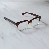 昭和年代 • 日本製 Vintage 厚版焦糖雙色漸層膠框眼鏡 老鏡框