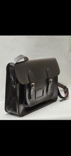 Vintage BRADY Leather Shoulder Bag Multipurpose Satchel Briefcase/ Old School / Oxford Cambridge Cla