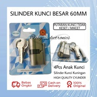 ORIGINAL SILINDER KUNCI PINTU BESAR 60MM IZUMO 4 ANAK KUNCI PINTU BESAR SILINDER KUNCI KNOP TOMBOL K
