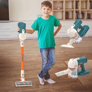 Simulation Vacuum Cleaner for Kid Toy Household Cleaning Dust Catcher Toy with Music Sound Light for