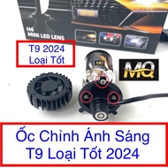 Đèn Pha LED Bi Cầu Mini T9 Pro mẫu 2025 H4 MA Racing Lắp Ô tô Xe Máy Pha Bi Cầu Chống Chói Cắt Sáng 
