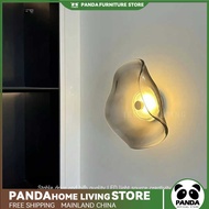 PANDA Minimalist Round Glass Wall Light Led Nordic Designer Bedroom Bedside Sconce Living Room Corri