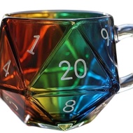 Night Dice Fantasy D20 Dice Cup Gift Game Rainbow Lovers Cross-Border Multi-Face Cup Coffee Cup Game
