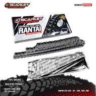 Black Series Scarlet Racing Sprocket Chain 428 140 150 Black Motorcycle Chain