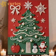 CURTES DIY Painting Art Kit, 3D Sparkling Pearl Painting Kit, Therapeutic Floral Craft DIY Pearl Pai