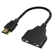 HDMI Cable Splitter 1 in 2 Out HDMI Splitter Adapter Cable/HDMI Male to Dual HDMI Female 1 to 2 Way 