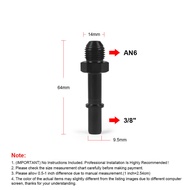 เชื่อมต่ออย่างรวดเร็ว6AN AN6 AN8ถึง5/16 "AN8 8AN 3/8" สายเชื้อเพลิง EFI ตัวผู้ตัวแปลงราวสีดำ
