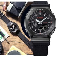 太子/銅鑼灣門市 [香港行貨] Casio G-SHOCK Utility Metal Watch 2100 GM2100 GM-2100 GM-2100C GM-2100CB GM-2100CB-1 "GM-2100CB-1A‘’ 不鏽鋼 黑色離子鍍錶圈 金屬錶殼 布料錶帶 手錶 New 現貨發售