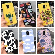 สำหรับ Samsung Galaxy A6 2018เคส Samsung A6 Plus A6 + A 6 Plus 2018 A605F A600F เคสโทรศัพท์แบบนิ่มเนื้อด้าน TPU ซิลิโคนฝาหลัง