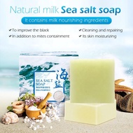 Goat Milk Soap Goat Milk Sea Salt Soap Mite Removal Sea Salt Soap Handmade Cleansing Hand Wash Bath 
