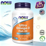 Now Foods Fish Oil Ultra Omega 3 โอเมก้า 3 | Ultra Omega-3 Fish Oil [Softgels]90/180 Capsules