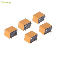 Winu 5 Pcs 3V Relay HK4100F-DC3V-SHG 6 Pins 3A 250V AC 30V for DC