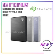 Seagate One Touch SSD Portable External Solid State Drive Ultra USB3.2 Type-C for WIndows Mac Androi