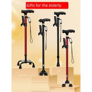 tongkat kerusi tongkat kaki 4 Lightweight Multifunctional Four-Corner Climbing Male Female Crutches 