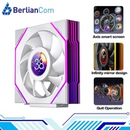 JUNGLE LEOPARD INTERSTELLAR V4 LCD ARGB WHITE INFINITY Infinite Mirror 120mm PWM BLOCK UNI Fan w/ 1.