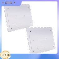 [Hot E]2 Pack of Acrylic Scalloped Picture Frame,Clear Picture Frame,5x7 Picture Frames,Multi-Use Ma