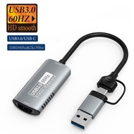 4K HD Video Capture Card Compatible-HDMI to USB3.0/Type-C 1080P60Hz Capture