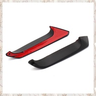 (MDQS) 2 PCS Air Deflector Kit Motorcycle Air Deflector Kit Motorcycle Accessories Black Plastic for