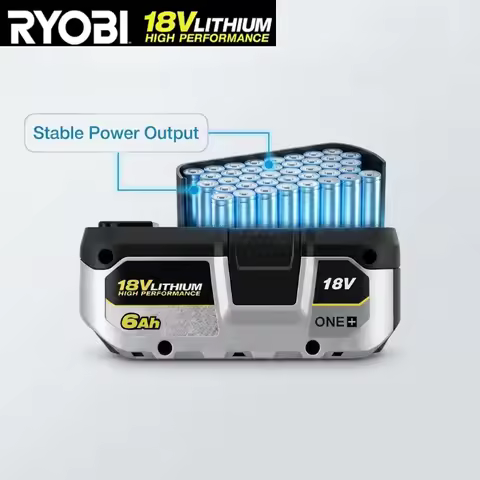 100%Original RYOBI ONE+ 18V 4.0Ah durable rechargeable lithium-ion battery, P104 P108 P107 is suitab