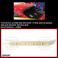 TOYOTA GT86 86 SCION F-RS 2012-2020 REAR ROOF WING SPOILER ABS SKIRT LIP BODYKIT