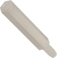 Nylon 6/6 Male-Female Standoff 6-32 3/4" Body Length, 1/4" Male & Female Thread Lengths, White (Pack