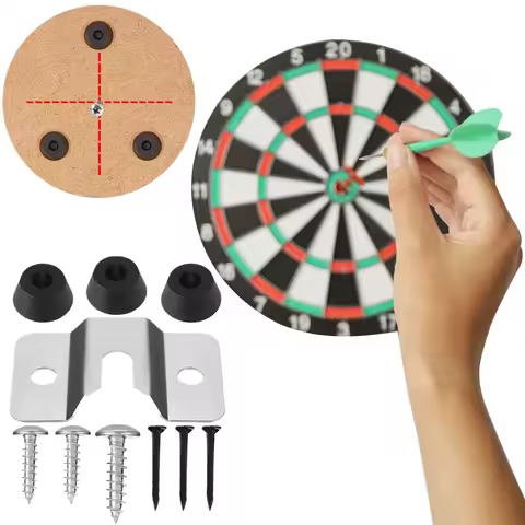 1 Set Dartboard Mounting Bracket Hardware Kit Board Hanger Bracket Board Mounting Hardware for Hangi