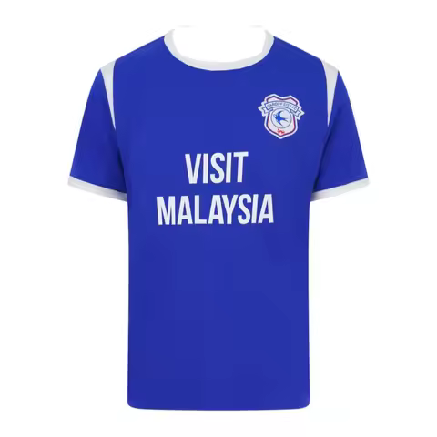 2026-2027 New Cardiff City Football Jersey 3D Print Short Sleeve Blue Football Shirt Breathable Spor