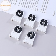 homeliving 5Pcs T8/G13 Fluorescent Lamp Holder Heat-Resistant Lamp Holder Light Tube Holder Househol