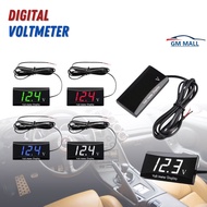 CAR DIGITAL VOLT METER 12V Moto Volt Meter Waterproof Shockproof Meter Bateri Kereta Motosikal wira