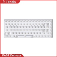 100 Keys Keyboard 2.4G Mode Customized Wire Keyboard for Computer(White 84Keys)