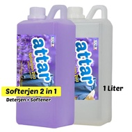 Softerjen 2in1 - Detergent + Softener ATTAR 1 Liter, Liquid Soap Detergent