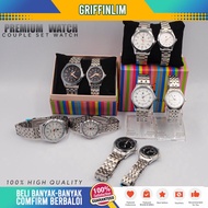 Jam Polo Couple/Stainless Steel Watch Couple set/Jam Tangan Lelaki/Jam Couple Set/Watch Couple set 2