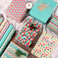 [GG93] [BUY MINIMUM 5 SHEETS] Premium Gift Wrapping Paper Size 50x70cm Type 1 Thick Beautiful - Fish