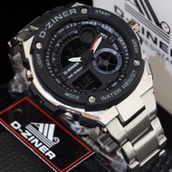 New D-ZINER 8132 original watches silver WR chain HNPY