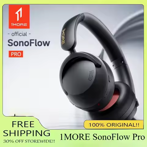 1MORE SonoFlow Pro HQ51 Wireless Headphones QuietMax ANC Bluetooth 5.4 LDAC Hi-Res AAC 100H Playtime